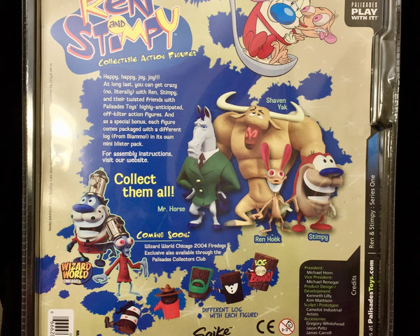 2004 Palisades Ren and Stimpy Stimpy Vintage Action Figure Set