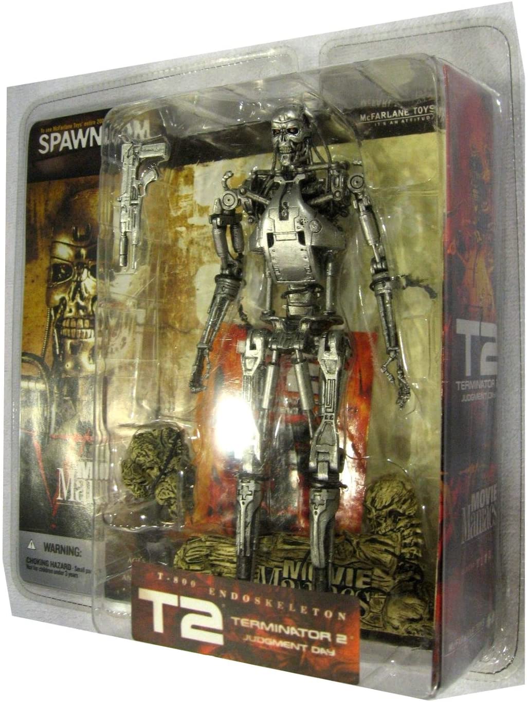 2002 McFarlane Spawn Terminator 2 T-800 Endoskeleton Action Figure