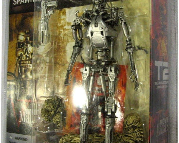 2002 McFarlane Spawn Movie Maniacs Series 5 Terminator 2 Judgment Day T-800 Endoskeleton Action Figure