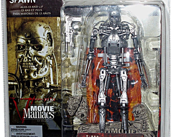 2002 McFarlane Spawn Movie Maniacs Series 5 Terminator 2 Judgment Day T-800 Endoskeleton Action Figure