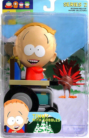2004 Mirage South Park Series 2 Timmy with Gobbles Action Figure