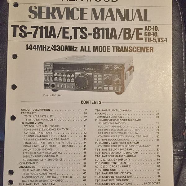 Kenwood TS-711 / 811  Service Manual
