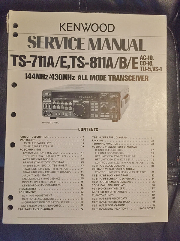 Kenwood TS-711 / 811  Service Manual